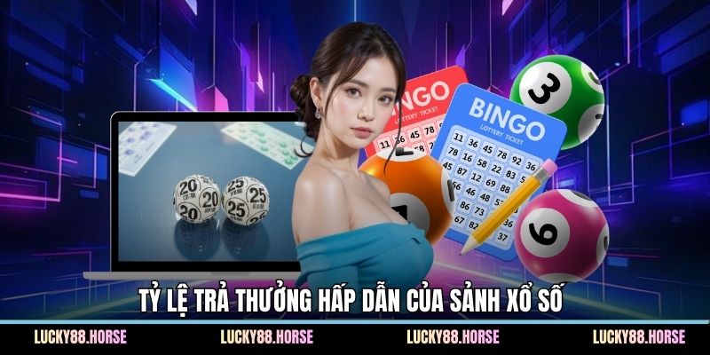 Tỷ lệ trả thưởng hấp dẫn của sảnh xổ số 